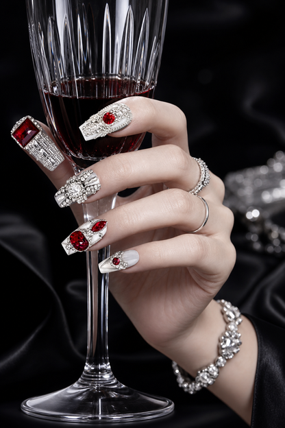 Crimson Sovereign Legacy | LUMlix Haute Nail