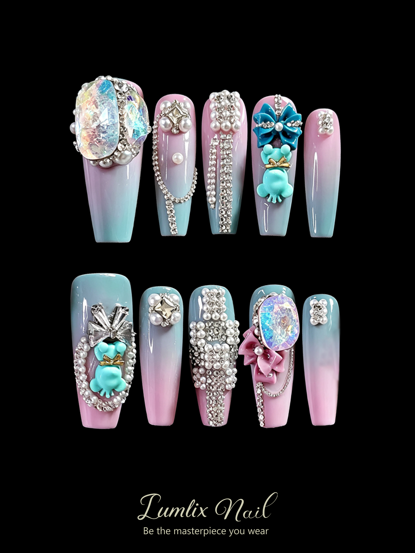 Pastel Aurora Menagerie | LUMlix Haute Nail