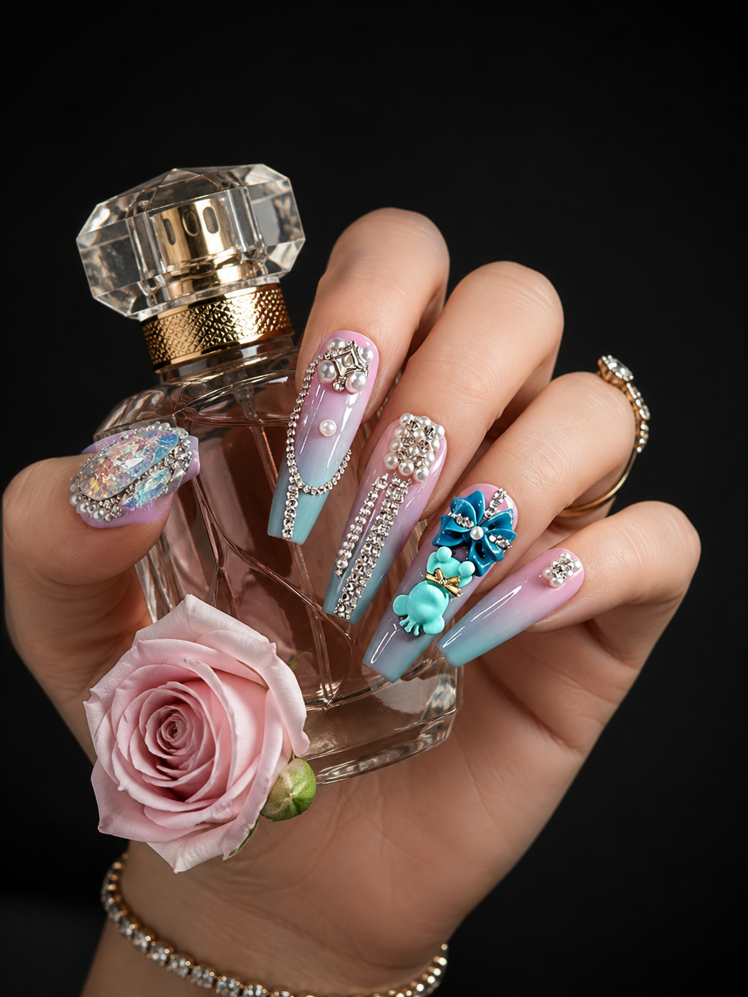 Pastel Aurora Menagerie | LUMlix Haute Nail