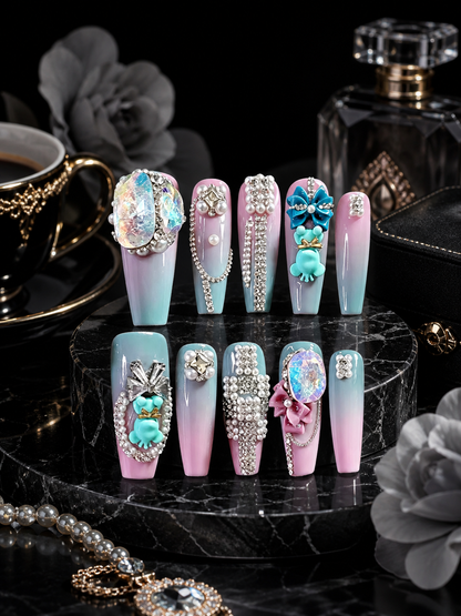Pastel Aurora Menagerie | LUMlix Haute Nail