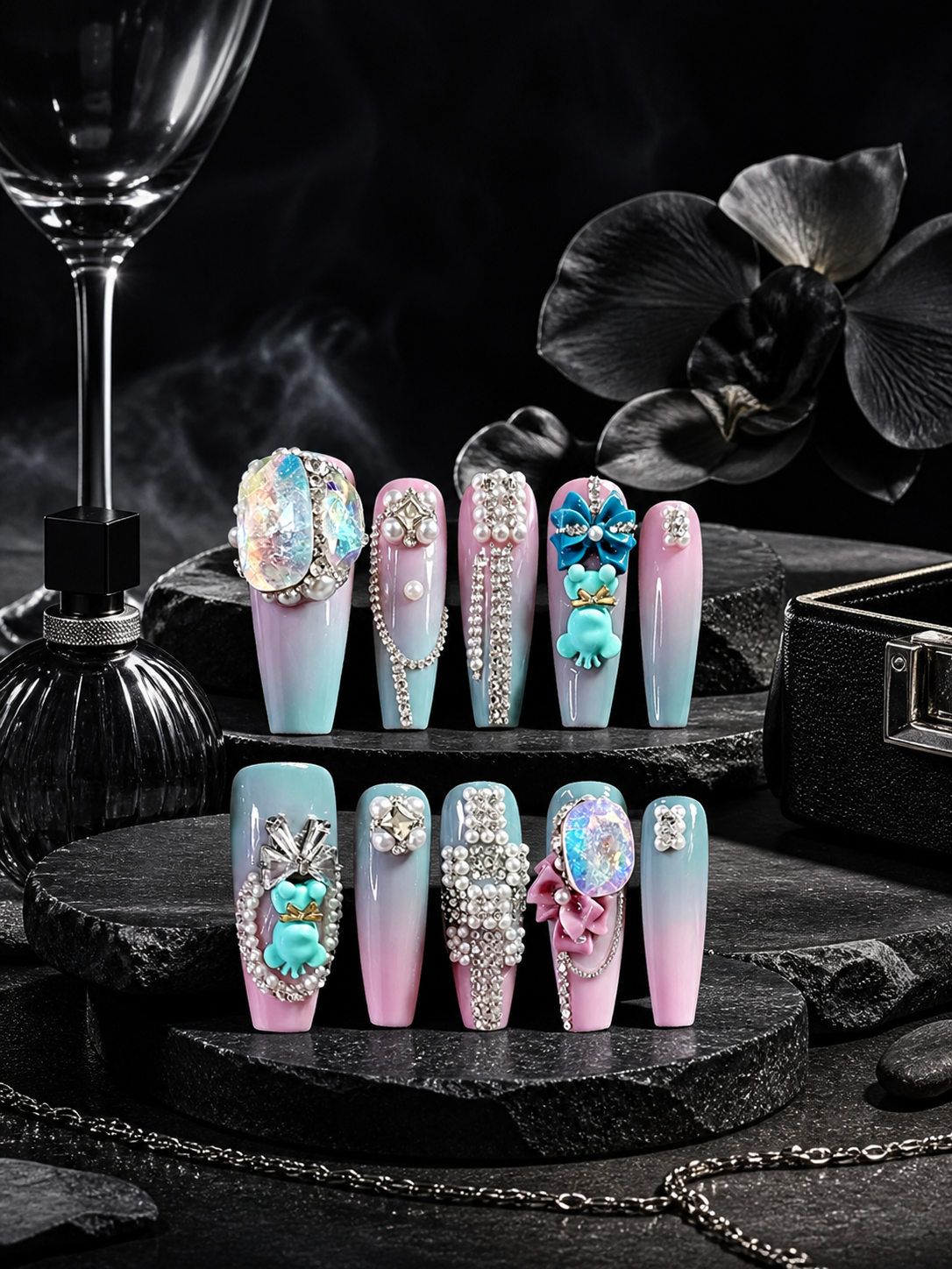 Pastel Aurora Menagerie | LUMlix Haute Nail