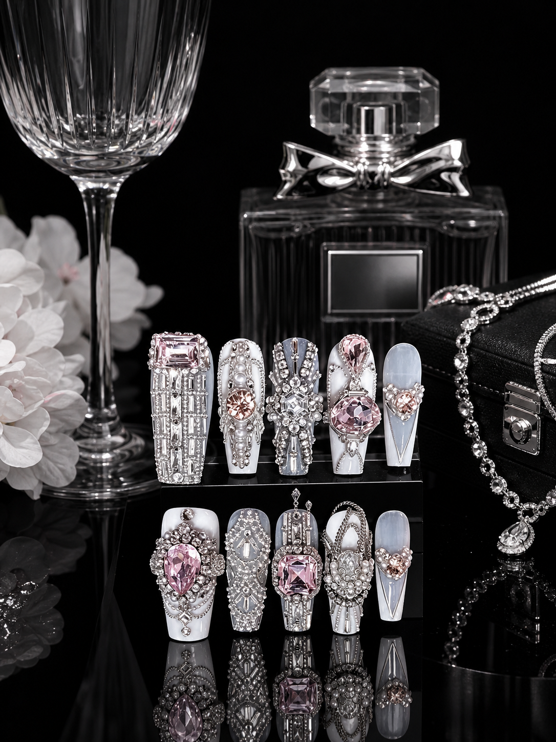 Opulent Rose Quartz Dynasty | LUMlix Haute Nail