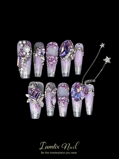Celestial Amethyst Reverie | LUMlix Haute Nail