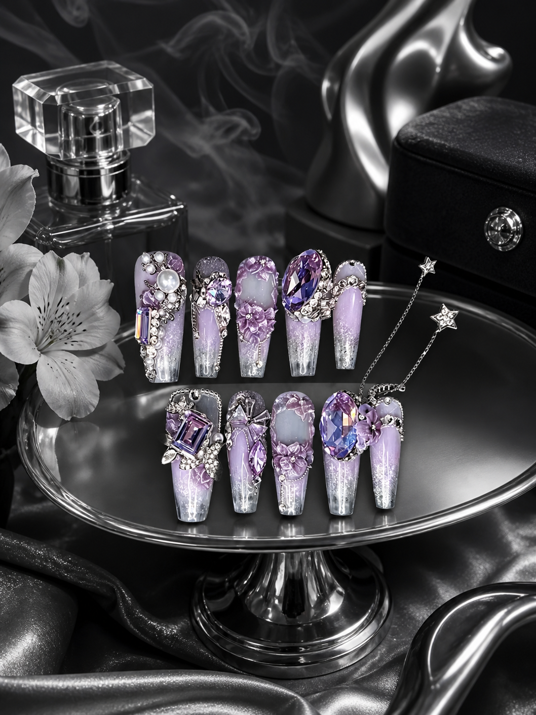 Celestial Amethyst Reverie | LUMlix Haute Nail