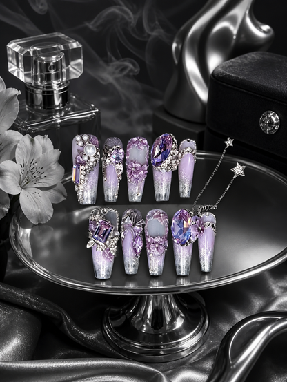 Celestial Amethyst Reverie | LUMlix Haute Nail