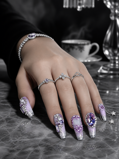 Celestial Amethyst Reverie | LUMlix Haute Nail