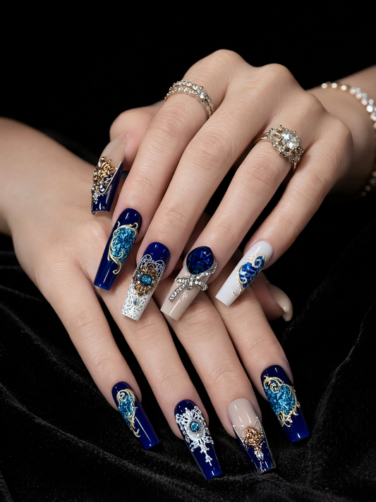 Midnight Sovereign's Crest | LUMlix Haute Nail