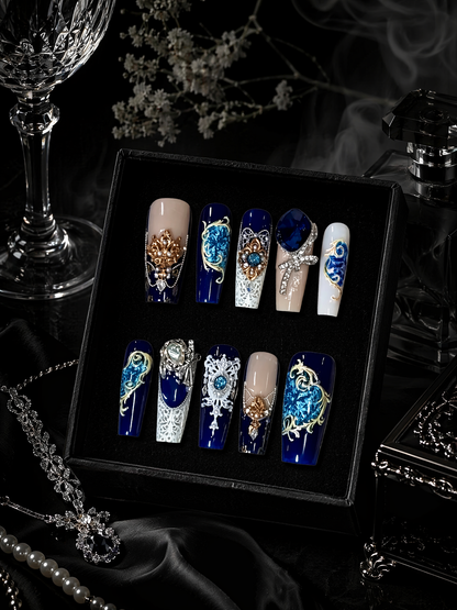 Midnight Sovereign's Crest | LUMlix Haute Nail